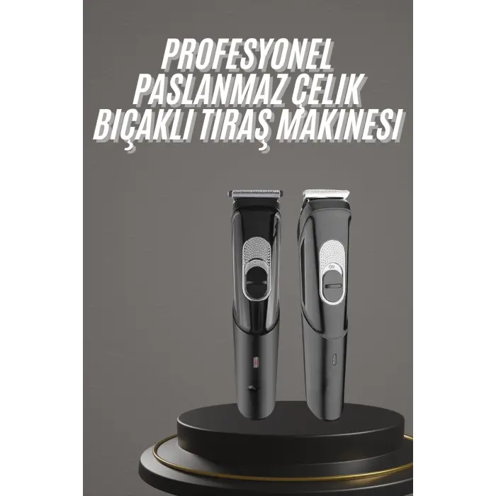 Pro Şarjlı Saç Sakal Tıraş Makinesi Ense Kesme Makinesi Lazer Öncesi Kısaltma