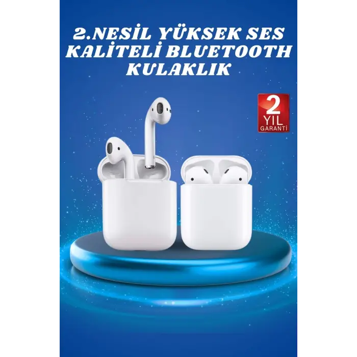 2.Nesil Yeni Model TWS Bluetooth Kulaklık Dokunmatik Kontrol Yüksek Ses Kaliteli