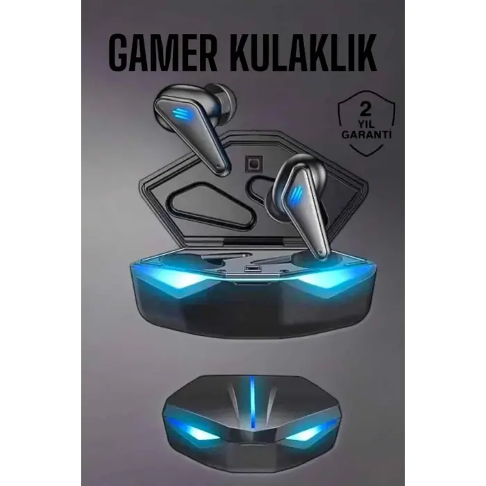 Bluetooth Oyuncu Kulaklığı Led Işıklı Kablosuz ANC Özelliği