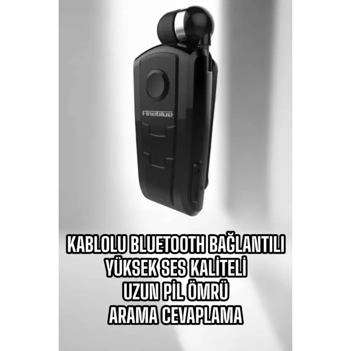 Tüm Telefonlara Uyumlu Mikrofonlu Titreşimli Makaralı Bluetooth Kulakiçi Kulaklık