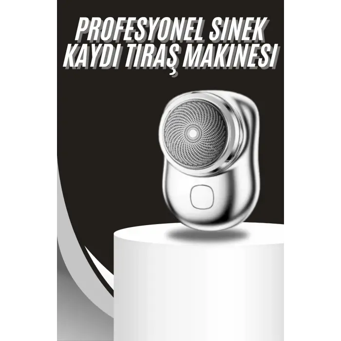 Kablosuz Tıraş Makinesi Günlük Hızlı Taşınabilir Şarjlı Yuvarlak Paslanmaz Çelik