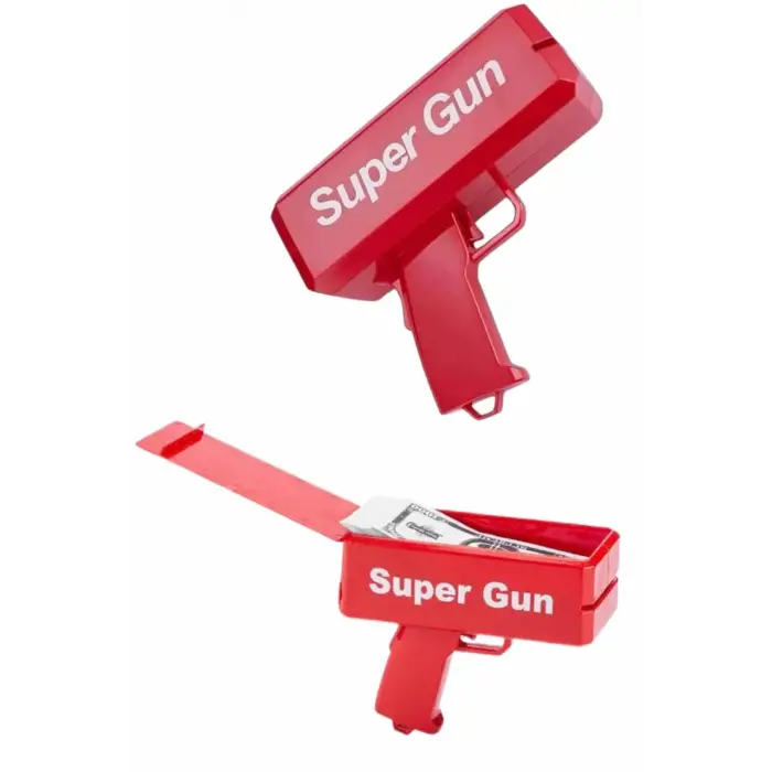 Para Dolar Atma Makinası Super Money Gun Para Saçma Fırlatma Tabancası