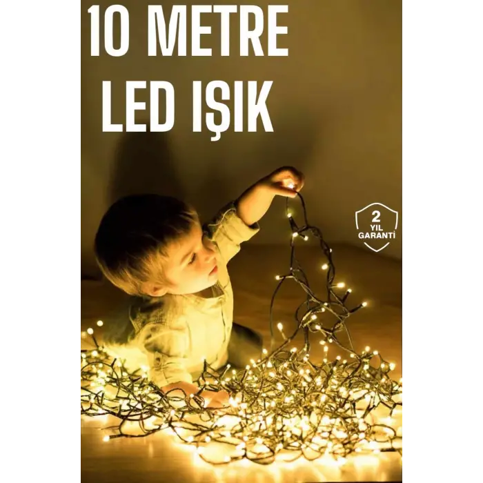 Gün Işığı 10 Metre Led Işık Şerit Led Süsleme Parti Malzemesi