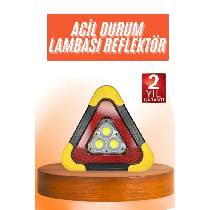 Reflektör Güneş Enerjili Taşınabilir Portatif Acil Güvenlik Işığı Araba Acil Uyarı Işığı