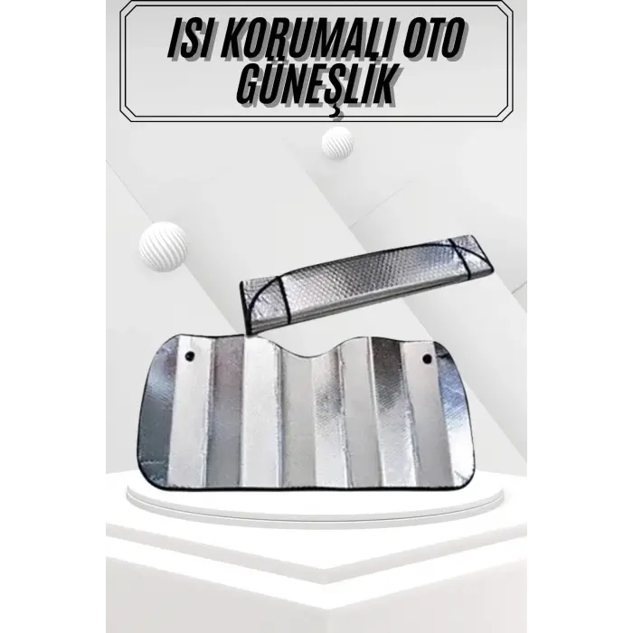 Güneşlik Koruyucu Perde Metalize Oto Araç Araba Güneşliği Ön Cam Güneşliği