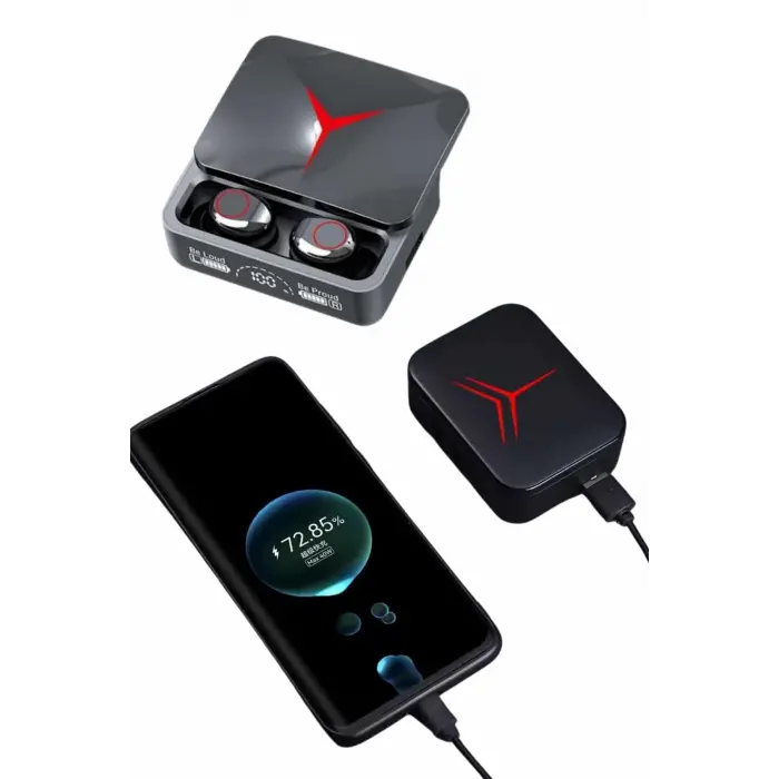 Kablosuz Bluetooth Kulaklık Powerbank Özellikli Göstergeli Hd Mikrofon
