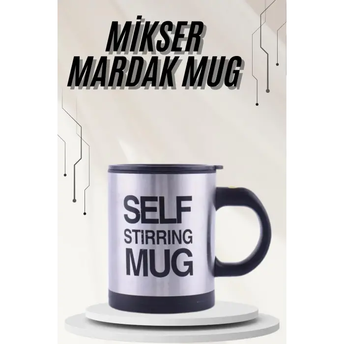 Karıştırıcı Özellikli Mikser Kupa Bardak Termos Bardak