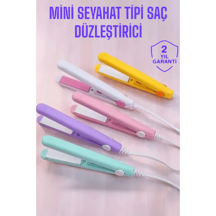Seramik Kaplama Taşınabilir Mini Saç Düzleştirici Seyahat Dostu Tasarım