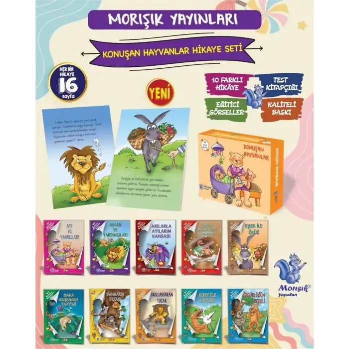 Konu?an Hayvanlar 10 Kitap Set Mor???k Yay?nlar? [Workbook] [Feb 01, 2022] kolektif