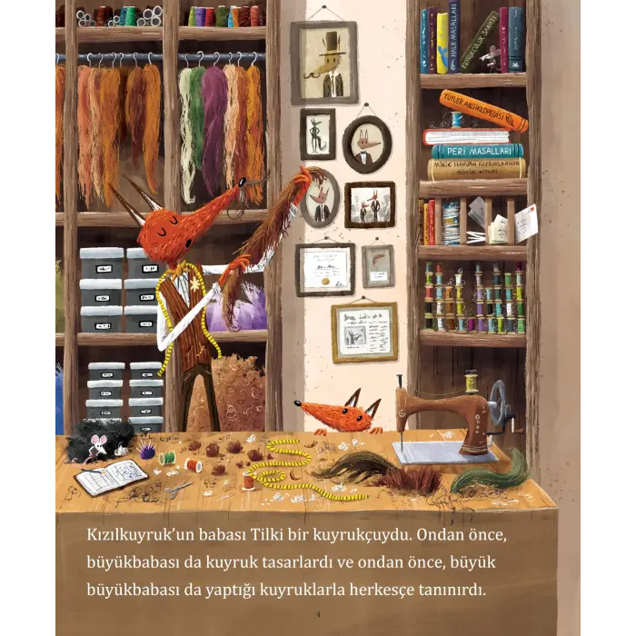 Tilki ve O?lunun Kuyruk D?kk?n? (Sert Kapak), Resimli ?ocuk Hik?ye Kitab?, 3+ Ya?, 36 Sayfa, Merakl? Tilki [Hardcover] [Feb 28, 2024] Paddy Donnely