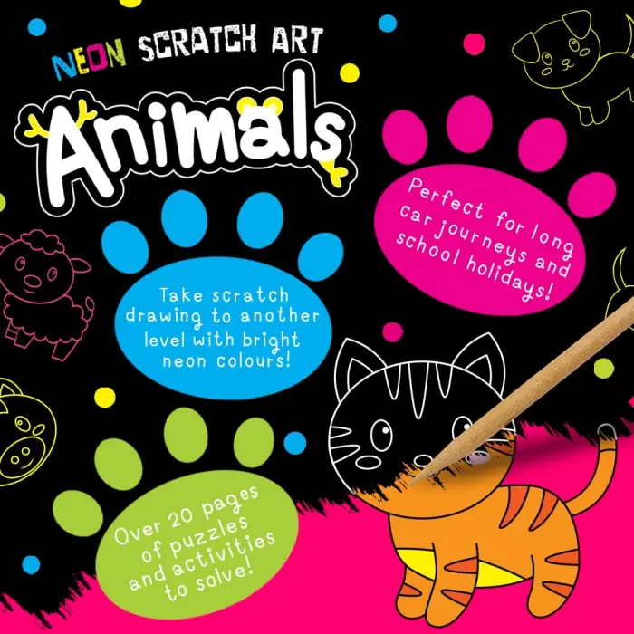 Neon Scratch Art Kawaii [Hardcover] [Jul 03, 2023] Isaacs, Connie and Carr, Bethany