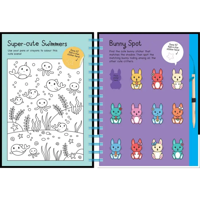 Neon Scratch Art Kawaii [Hardcover] [Jul 03, 2023] Isaacs, Connie and Carr, Bethany