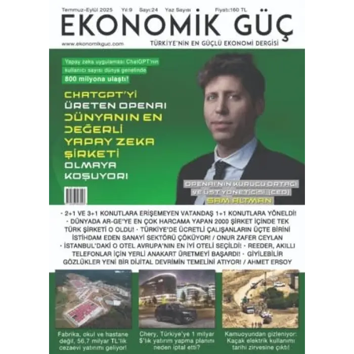 Ekonomik G?? Dergisi Say?: 24 Temmuz - Eyl?l 2025 [Unbound] [Nov 14, 2024] Kolektif