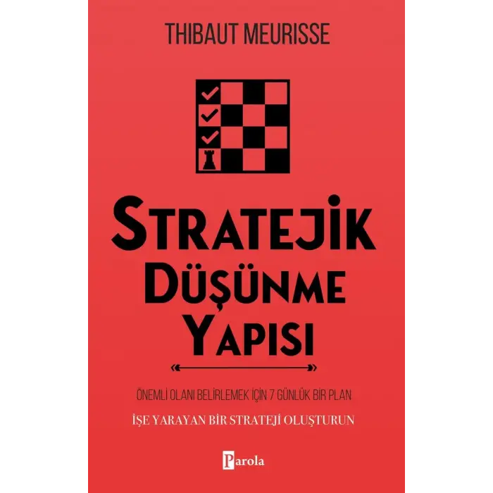 Stratejik D???nme Yap?s? [Paperback] [Nov 27, 2025] Thibaut Meurisse