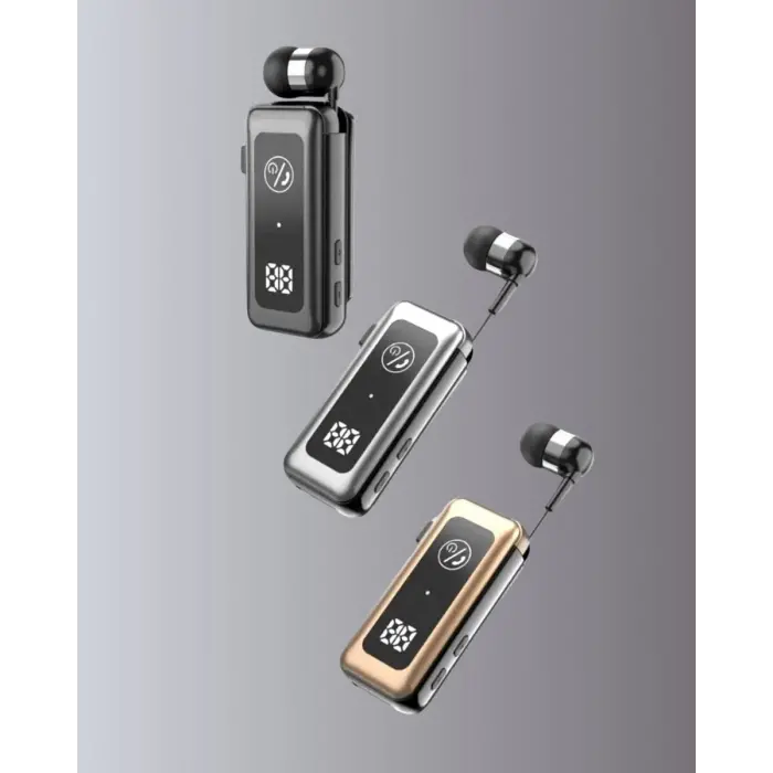 Dijital Ekranlı ve Hızlı Şarjlı Bluetooth 5.2 Makaralı Kulaklık