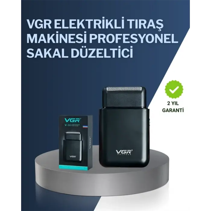 5 W Güçlü USB Şarjlı Sakal Şekillendirici – İki Başlıklı, Su Geçirmez Tasarım