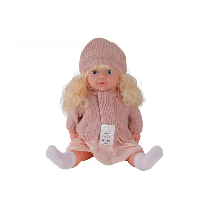 7959 60 CM TRİKOLU HIRKALI SAÇLI BÜYÜK BEBEK