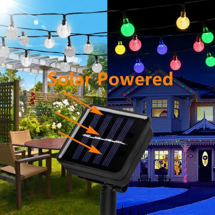 7m 50 Led Rgb Solar