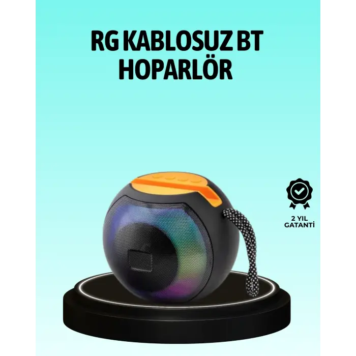 8 Saat Çalma Süreli Taşınabilir Bluetooth Hoparlör
