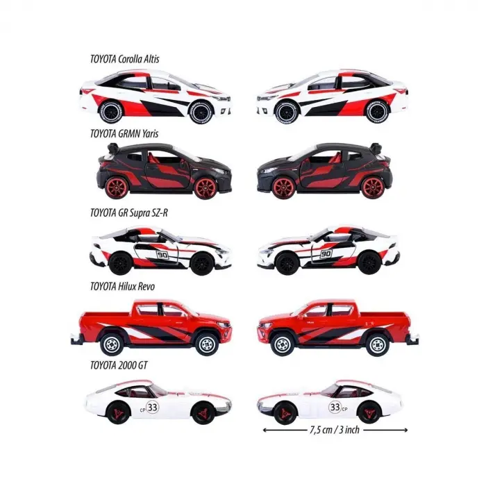 8502105003 Toyota Racing 5 Pieces Giftpack
