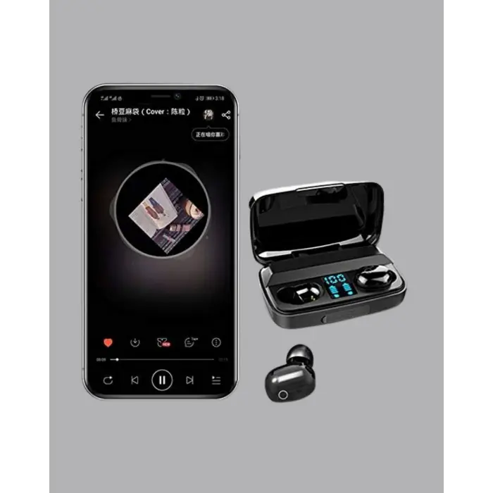 A10s Kablosuz Bluetooth Kulaklık – 1800mAh Powerbank, Otomatik Eşleşme, iOS/Android Uyumlu