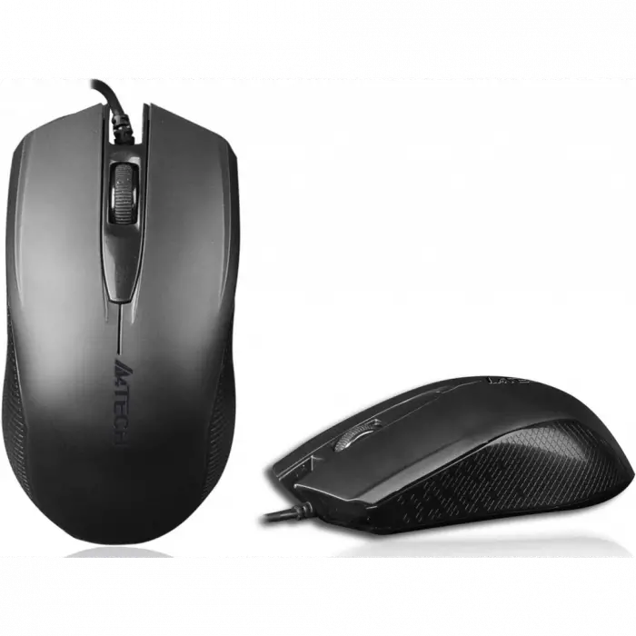 A4 TECH OP-760, Siyah, V-Track, 1000dpi, 3 Buton, Usb Kablolu, Optik Mouse
