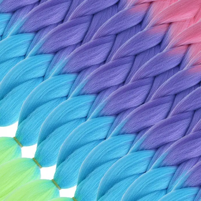Afrika Örgülük Ombreli Sen  100 Gr. / Pembe / Mor / Açık Mi / Neon Sarı