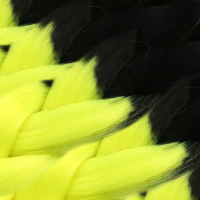 Afrika Örgülük Sen Ombreli  100 Gr. / Siyah / Neon Sarı