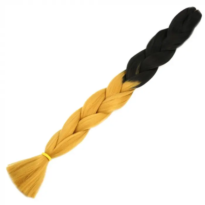 Afrika Örgüsü Ve Rasta İçin Sen Ombreli  / Siyah / Gold Sarı