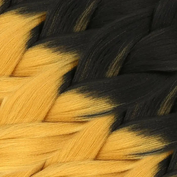 Afrika Örgüsü Ve Rasta İçin Sen Ombreli  / Siyah / Gold Sarı