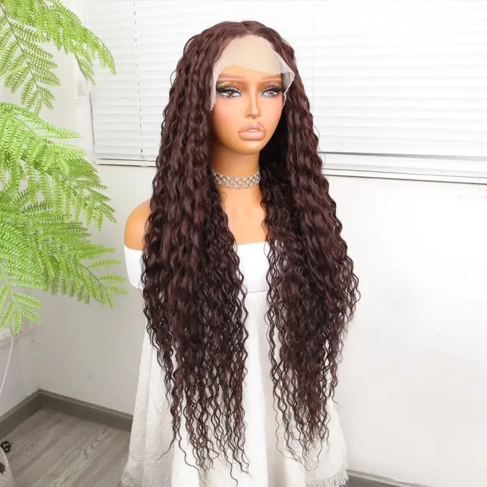Afro Daa Çikolata Kahve Fiber Sen Tül Peruk