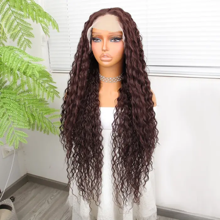 Afro Daa Çikolata Kahve Fiber Sen Tül Peruk