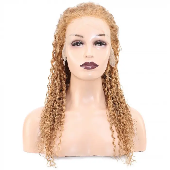Afro Daa Front Lace Gerçek Tül Peruk / Altın Karamel / 60/65cm