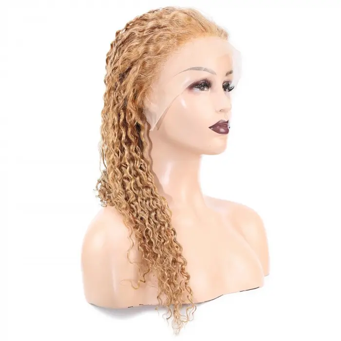 Afro Daa Front Lace Gerçek Tül Peruk / Altın Karamel / 60/65cm