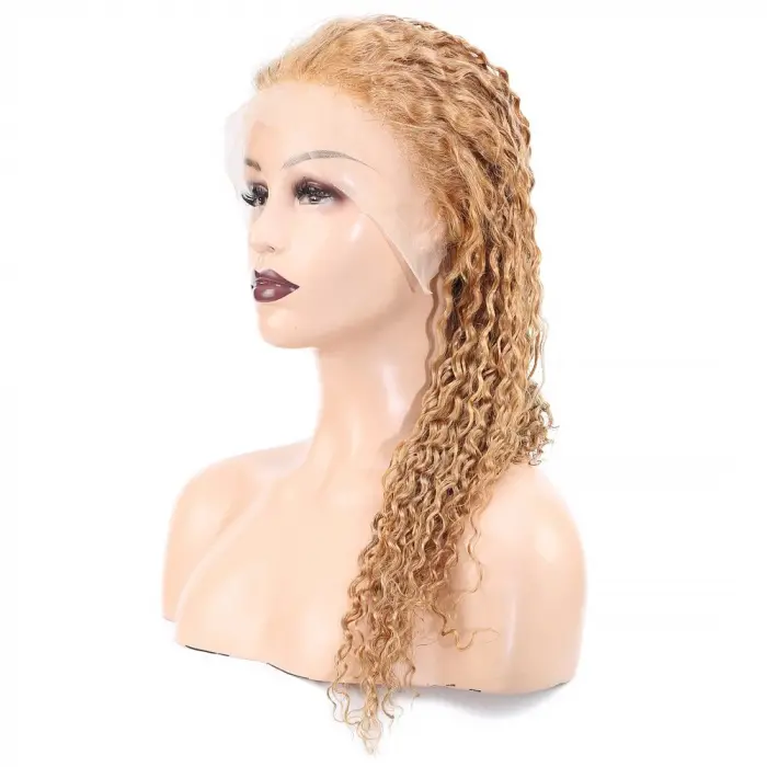 Afro Daa Front Lace Gerçek Tül Peruk / Altın Karamel / 60/65cm