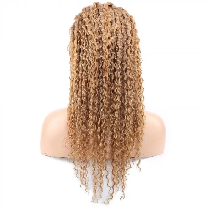 Afro Daa Front Lace Gerçek Tül Peruk / Altın Karamel / 60/65cm