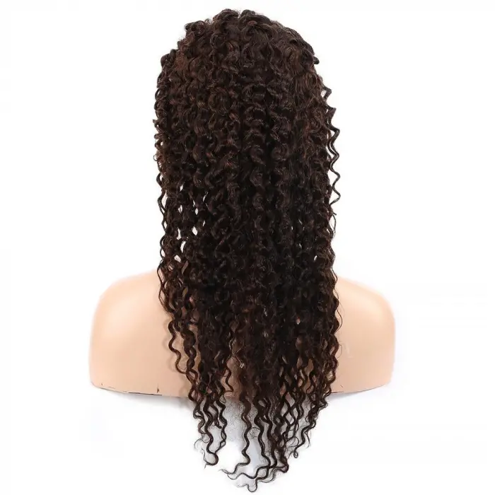 Afro Daa Front Lace Gerçek Tül Peruk / Koyu Kahve / 60/65cm