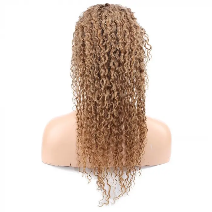 Afro Daa Front Lace Gerçek Tül Peruk / Sıcak Karamel / 60/65cm