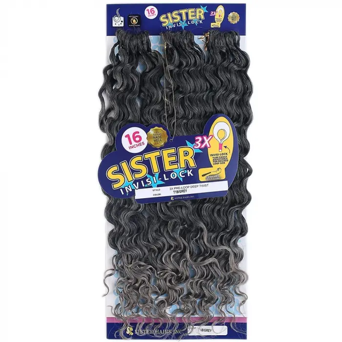 Afro Daası  / Siyah Gri Ombreli T1B/Grey