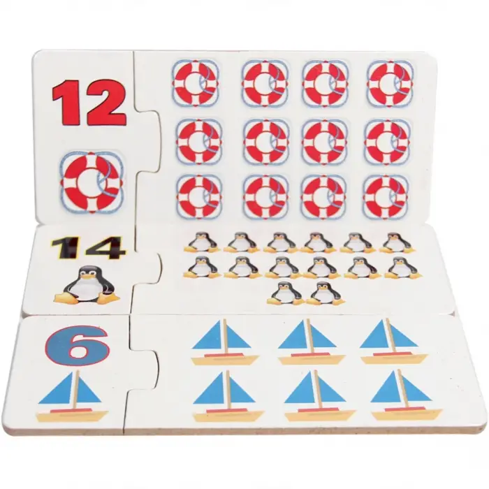 Ahşap Eğitici Puzzle Sayılar