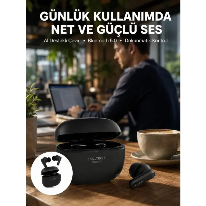 Akıllı Çeviri Destekli Bluetooth Kulaklık Profesyonel Ses Deneyimi Yeni Nesil