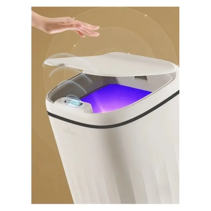 Akıllı Çöp Kovası Büyük Boy 20 Litre UV Işık Sensörlü Sessiz
