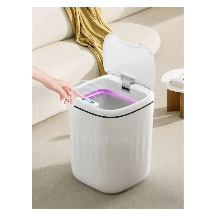 Akıllı Çöp Kovası Büyük Boy 20 Litre UV Işık Sensörlü Sessiz