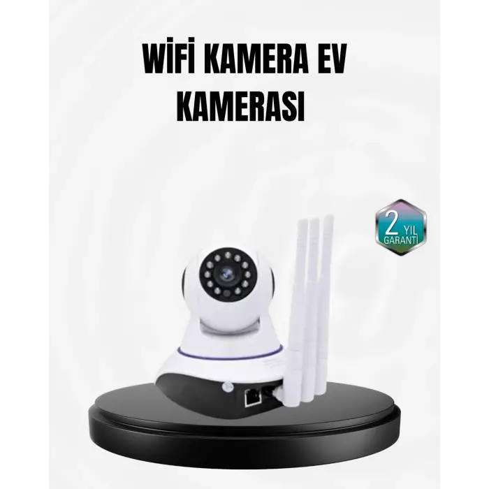 Akıllı IP Güvenlik Kamerası – 1080P HD, Gece Görüşlü, Hareket Algılamalı