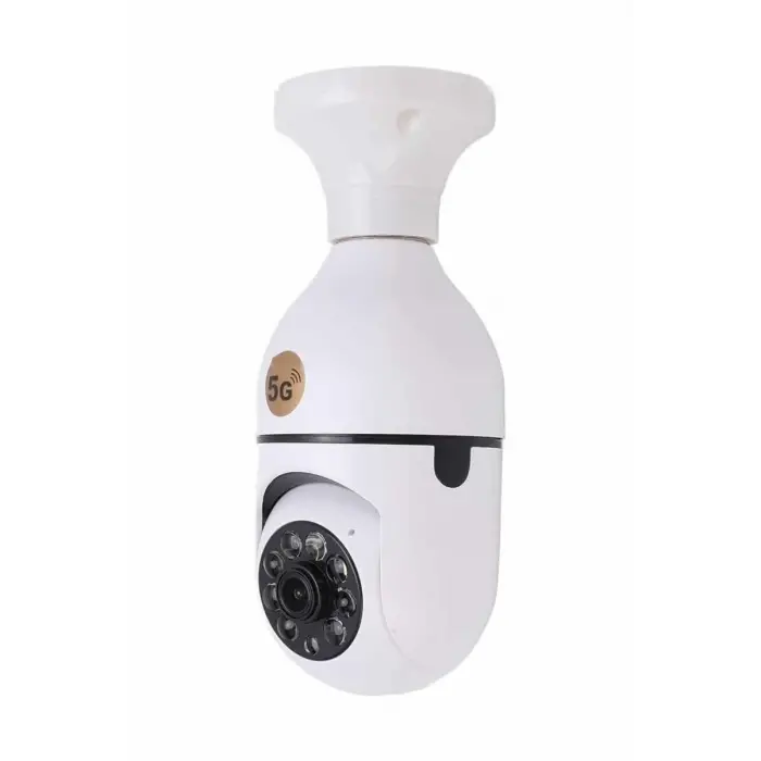 Akıllı Kamera Wifi Kamera Duylu Ampul Görünümlü 360 Derece Dönebilen Ev Kamerası