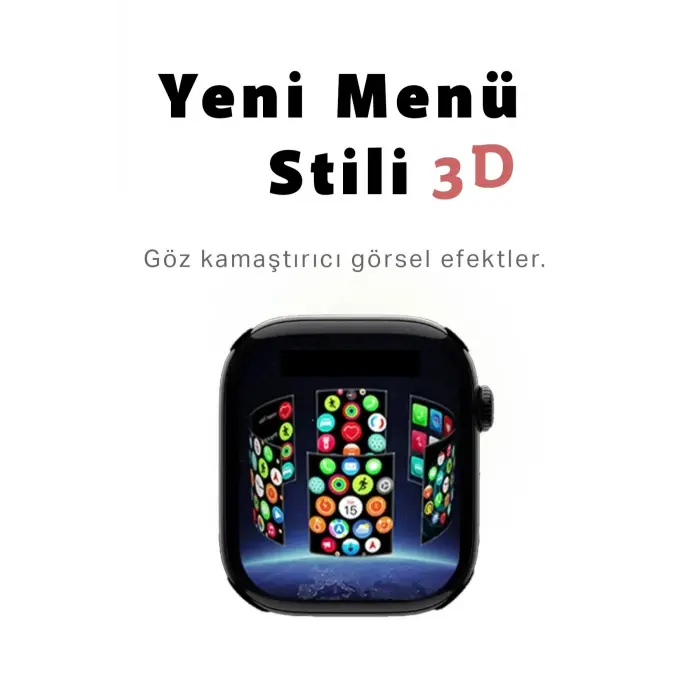 Akıllı Saat | 2.02 AMOLED Ekran | GPS ve Nabız Sensörü | Uyku Takibi | Suya Dayanıklı Gri Model
