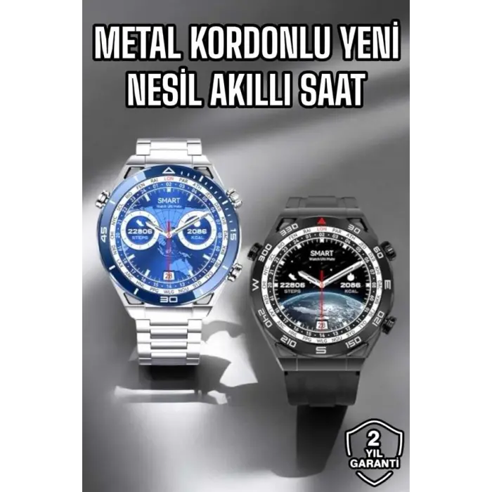 Akıllı Saat 2024 Model Arama Cevaplayan Uyku ve Sağlık Takibi