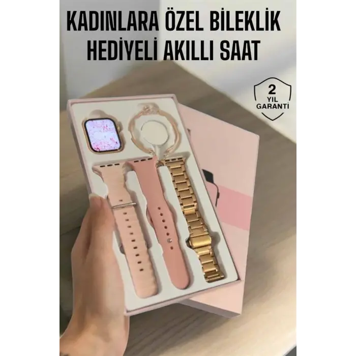 Akıllı Saat Adımsayar Nabız Takibi ve GPS Destekli Kadınlara Özel