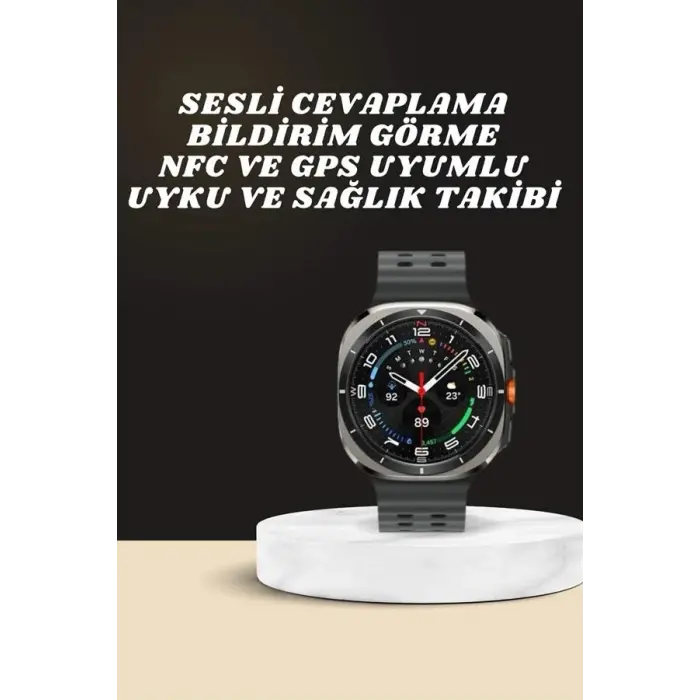 Akıllı Saat Amoled Ekran Bluetooth Bağlantılı Sağlık Takibi GPS Uyumlu