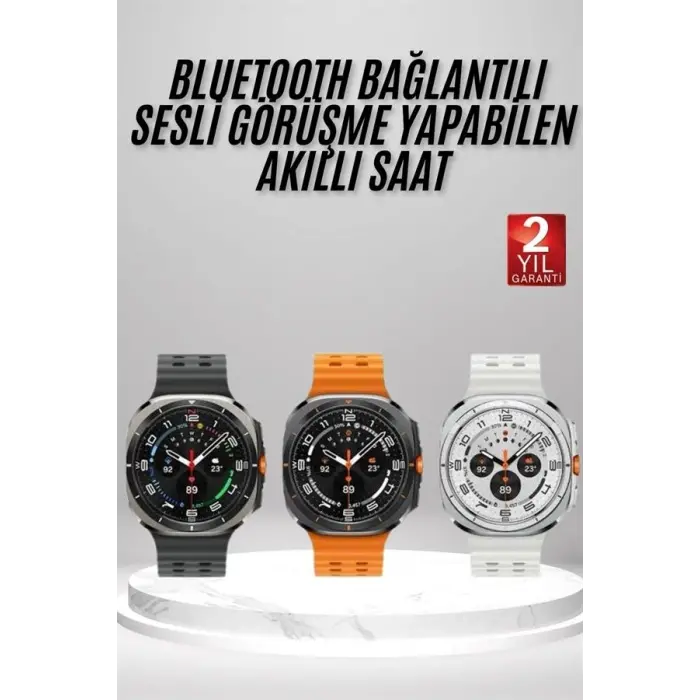 Akıllı Saat Amoled Ekran Bluetooth Bağlantılı Sağlık Takibi GPS Uyumlu